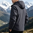 thumbnail image 6 of LEKWK Rain Jacket Men Big and Tall Water Resistant Lightweight Windbreaker Hooded Coat Full Zip Hiking Running Golf Outdoor Activewear, 6 of 9