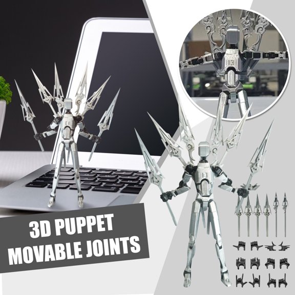 Assembly Completed 2025 Upgrade Titan 13 Action Figure,Robot 13 Action Figures,3D Printed Multi Jointed Movable,Nova 13 Action Figure Set,Desk Decoration,Creative Gifts (color)