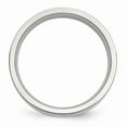 thumbnail image 2 of White Stainless Steel Ring Band Wedding Sterling Silver Flat, 2 of 6