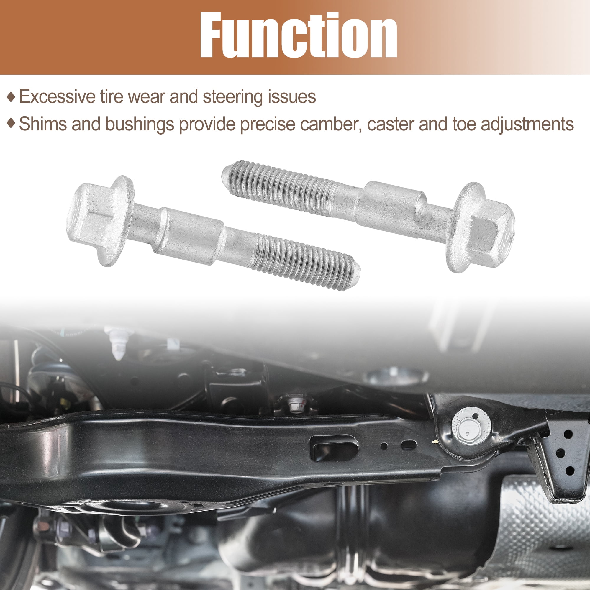 Unique Bargains 2 Set Alignment Camber Caster Adjusting Bolt Kit for Buick and for Ford