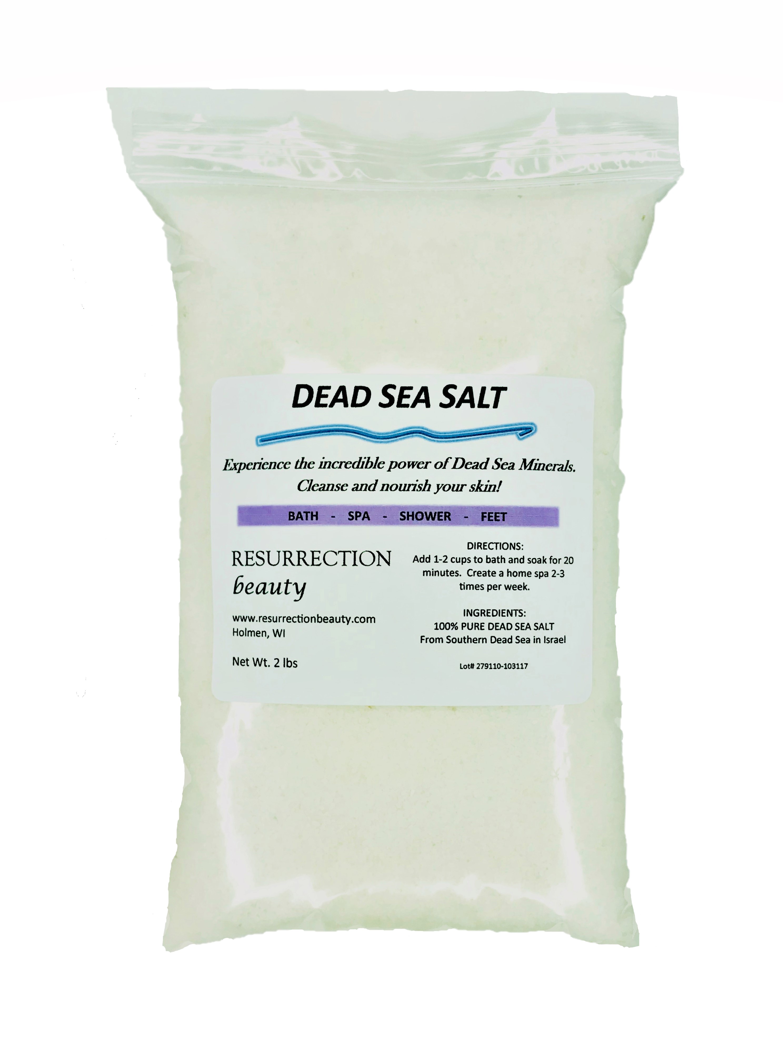 100 Pure Dead Sea Salt 2lb