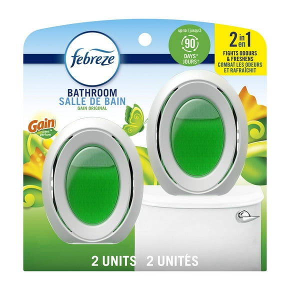 Febreze Bathroom Air Freshener, Odor-Fighting, Gain Original Scent