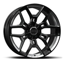 22x9.5 Carroll Shelby CS45 Black with Chrome Powder Wheel 6x135 (12mm)