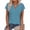 Green, variant on YHAJDS Women's Basic T Shirts Solid Color V Neck Short Sleeve Slim Cotton Top Summer Light