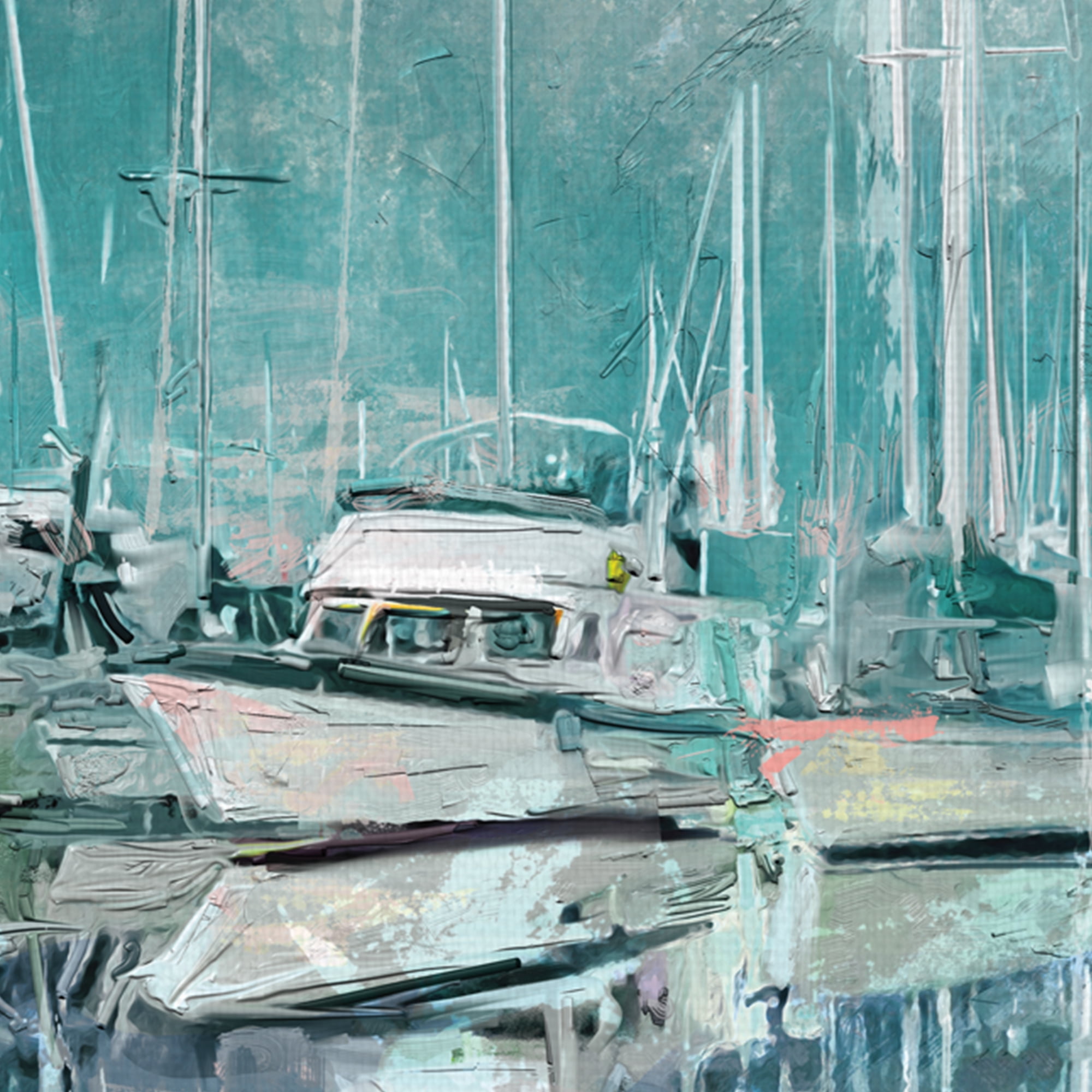 Harbor Masts by Studio Arts Canvas Art
