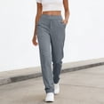 thumbnail image 2 of biudgviw Yoga Pants with Pockets for Women Stretchy Comfy Straight Leg Pants High Waisted Casual Outdoor Workout Pants, 2 of 7