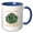 Blue/White, variant on 3drose, Colorado Territory Tree the Blue Spruce, 11oz Mug