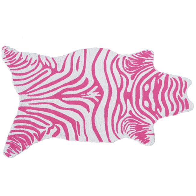 The Rug Market Mini Zebra Pink Size 2.8' x 4.8' Area Rug