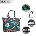 thumbnail image 3 of Flower Women's Large Weekend Travel Bag Moving Canvas Handbag Thick Double Layer Beach Weekend Travel Unisex Hospital Maternity Delivery with Toiletry Waterproof, 3 of 5