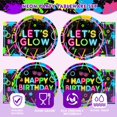 thumbnail image 3 of PYAN-40 Pcs Neon Plates and Napkins Tableware Sets for Neon Party Decorations, Birthday Decorations Which Can Serve 20, 3 of 3