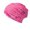 A-Hot Pink214, variant on Hats Womens Hollow Lace Double-Layered Stackable Knitted Pile Multiple Solid Color Pullover Caps Sun-Shading Headscarf
