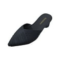 thumbnail image 2 of Willtoo Comfortable Kitten Low Heel Mules Pointed Closed Toe Pumps for Women Slip On Slides Shoes Dressy Casual, 2 of 5