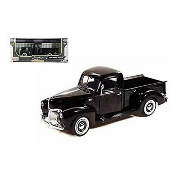 1940 Ford Pickup Matt 1 by 18 Diecast Model Car - Black