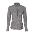 thumbnail image 4 of Russell Athletic B62734505 Womens Striated Quarter-Zip Pullover, Black - Large, 4 of 4