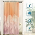 thumbnail image 3 of Orange Abstract Sunset Sky Decor Shower Curtain, Bathroom Decor Polyester Fiber Plastic Rings Quick-Drying Waterproof for Bathtubs/Bathroom, 72x36 inches, 3 of 6