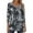 Black White CX273, variant on Zeagoo Womens Fall Fashion 2025 3/4 Sleeve Round Neck Floral Ink Dot Tops Pleated Business Work Shirts