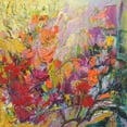 thumbnail image 2 of Fagan, Dorothy 12x12 White Modern Wood Framed Museum Art Print Titled - Blooming Heart I, 2 of 4