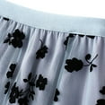 thumbnail image 5 of Fesfesfes Skirts for Women Long Tulle Tutu Skirt 3D Flower Embroidery Solid Color High Waist Mesh Midi Swing Skirt, 5 of 7