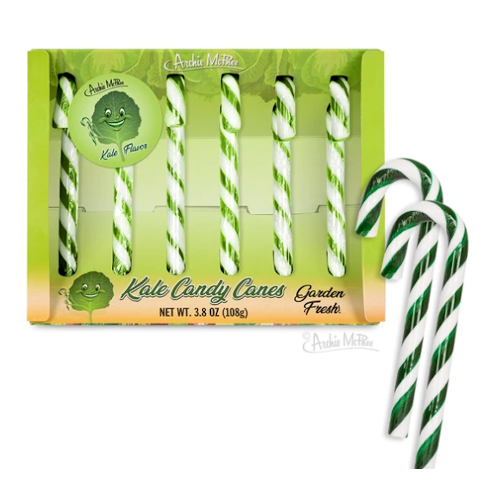 Archie McPhee Kale Flavored Candy Canes