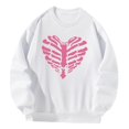 thumbnail image 3 of Sudadera con cuello redondo para hombre y mujer, cuello redondo, para vacaciones de otoño, uso diario Blanco Yuyangstore Sudaderas con cuello redondo, 3 of 8
