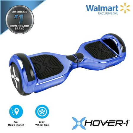 Hover-1 Blue Matrix UL Certified Electric Hoverboard w/ 6.5in Wheels, LED Sensor Lights, LED Wheel Well Lights, Bluetooth Speaker; Ideal for Boys and Girls 8+ and Less Than 180