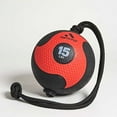 thumbnail image 2 of AEROMATS Power Rope Medicine Ball in Red, 2 of 5