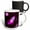 Multicolor, variant on 3drose, Cute Purple Girl Cute Rocket Ship in Space, 11oz Magic Transforming Mug
