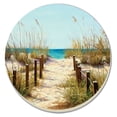 thumbnail image 2 of CounterArt "Beach Path" Colorful Round Absorbent Stone Coaster 4 Pack, 2 of 7