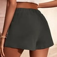 thumbnail image 4 of QLEICOM Womens Athletic Shorts, Plus Size Shorts, Fashion Sweat Shorts Summer Casual Loose Pocket Solid Pockets High Waist Short, Running Shorts, Comfy Beach Shorts, Cycling Shorts Dark Gray L, 4 of 6