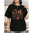 thumbnail image 1 of Women's Valentine's Day T-Shirt - "BEE MINE" Graphic with Hearts & Arrow, Casual Crew Neck, Short Sleeve, Valentine's Day Outfit Tee For Adult, Men, Women, Teen, Teenager, Adolescent, Youth, 1 of 8
