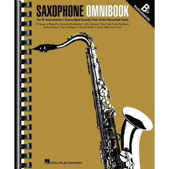 Hal Leonard Saxophone Omnibook for B-Flat Instruments Transcribed Exactly from Artist Recorded Solos