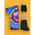 thumbnail image 3 of Grunge Self Made Happiness Tie Dye Spiral Women -Image by Shutterstock, Female Medium, 3 of 4