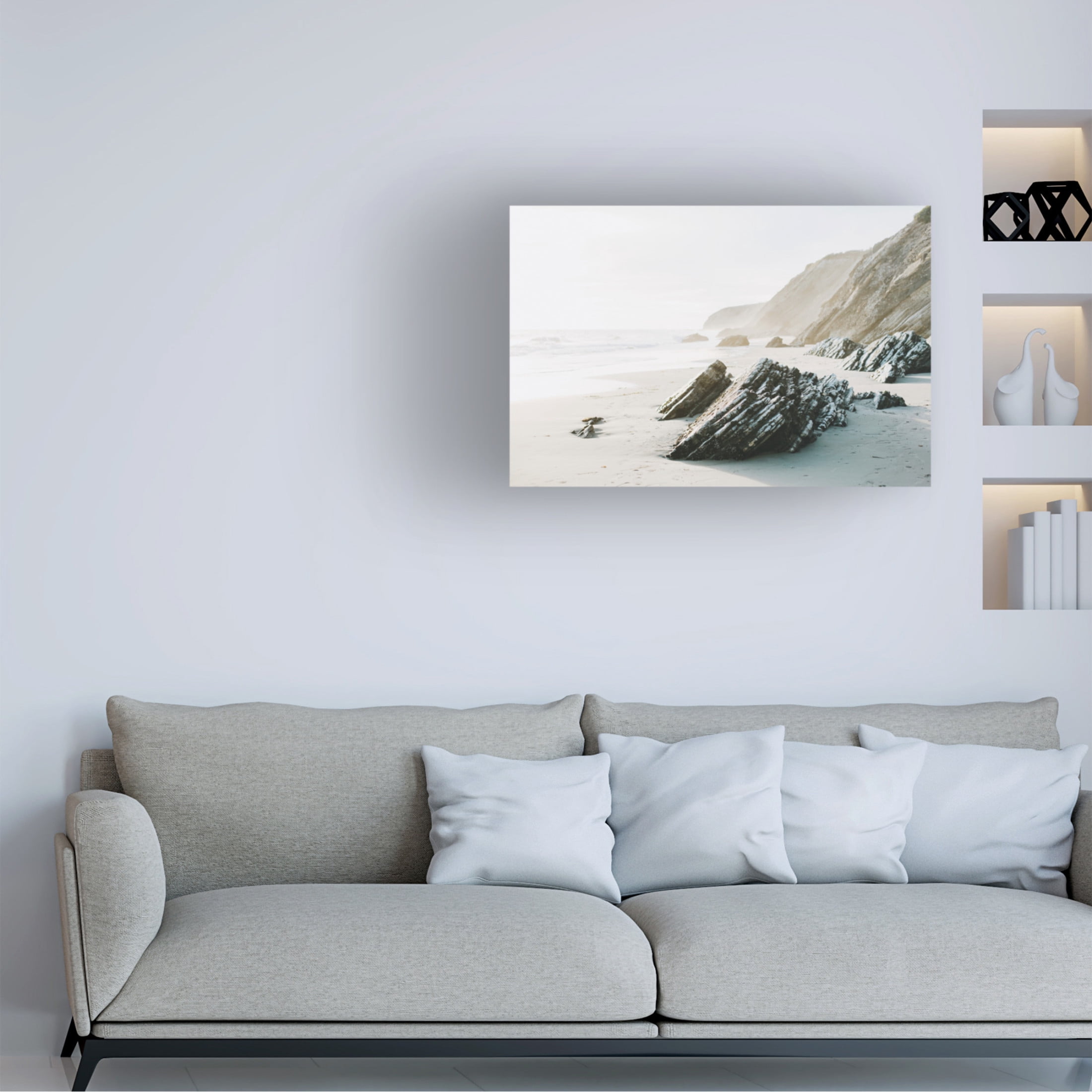 Canvas Wall Art - Krista Broadway 'Salerno' Wall Art for Living Room, Bedroom, or Office Décor by Trademark Fine Art - 47 x 30 Inches