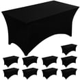 thumbnail image 1 of Manteles Fixwal de elastano negro, paquete de 10 unidades, para rectángulos de 8 pies, 1 of 7