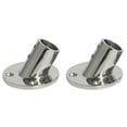 thumbnail image 1 of 2X Marine Stainless Steel 60 Degree 22mm 7/8 Inch Tube Round Base Hand Rail Railing Fitting Yachts Accessories, 1 of 5