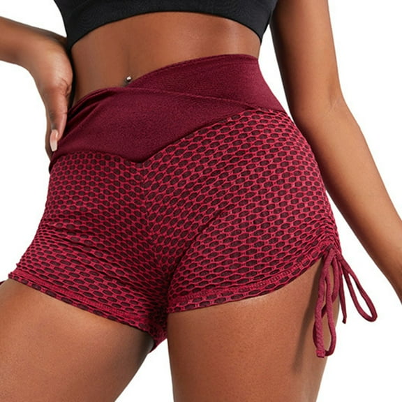 biudgviw Running Shorts for Women Mid-Rise Stretch Side Drawstring Athletic Shorts Workout Summer Beach Volleyball Gym Shorts