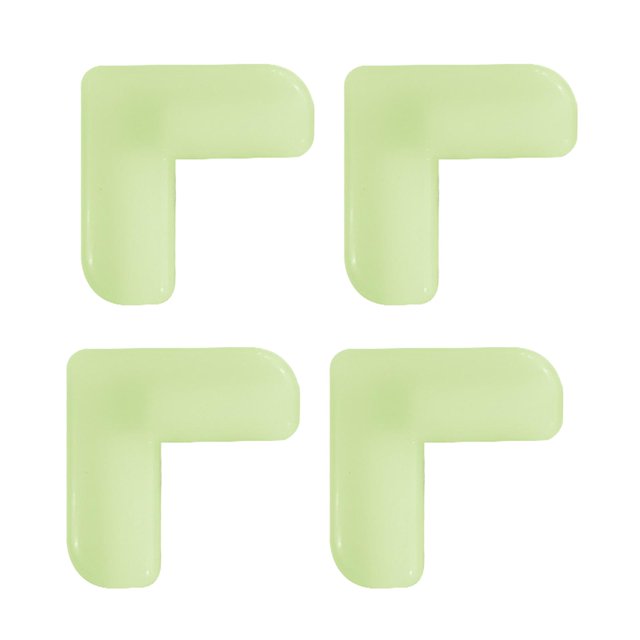 4 piezas de cubierta de protección de borde de esquina de mesa luminosa cojines de esquina fluorescente en forma de L perfke Protectores de esquinas para mesas