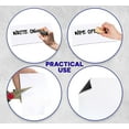 thumbnail image 3 of Dry Erase Magnetic Roll, Glossy White Write on/Wipe Off Magnet, 24 inches by Flexible Magnets (2 ft x 50 ft), 3 of 8