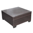 thumbnail image 5 of 7 Piece Patio Furniture Set, Outdoor Wicker Conversation Set with Coffee Table, Rust-proof Metal Frame, Waterproof Cushion, 5 of 8