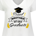 thumbnail image 4 of Inktastic Proud Brother Of The Graduate-Family Graduation Women's Plus Size V-Neck T-Shirt, 4 of 5