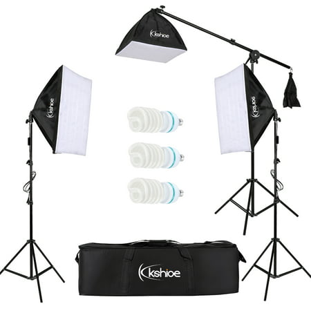 UBesGoo 65W Photography Studio Softbox Continuous Lighting Soft Box Light Stand Kit