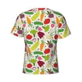 thumbnail image 6 of Qekee Cartoon Vegetables Classic Fit T-Shirt Men's Shirt Men's Tight Short Sleeves for Exercise, Running, Mountaineering - Cartoon Vegetables, 6 of 9