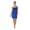 Blue, variant on Summer V-neck Sling Backless Swimwear Scarf Beach Cover Up Wrap Sarong Short Dress for Women