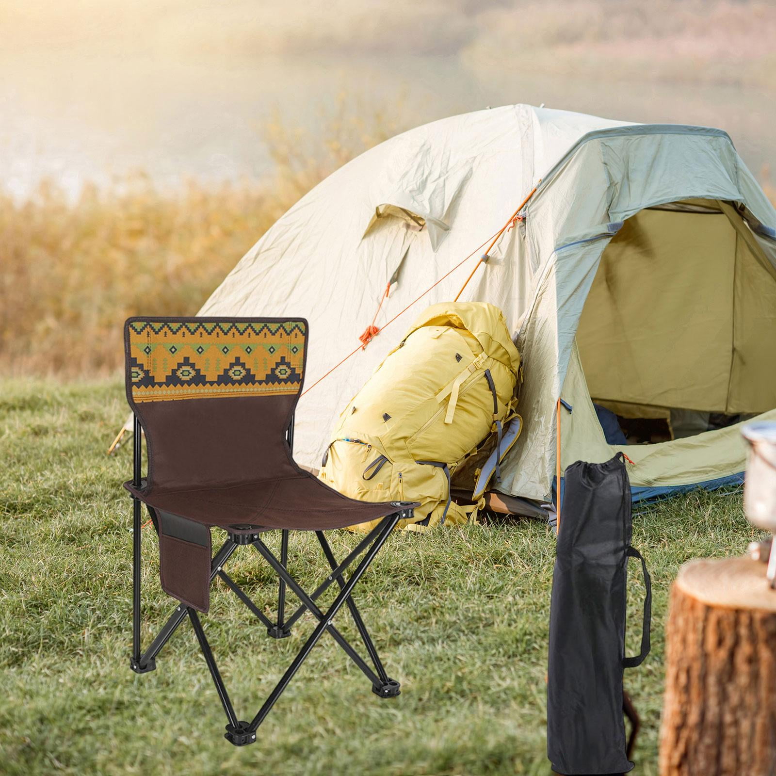 Ximing Folding Chair High Back Heavy Duty Camping Equipment Supplies Fishing Chair Camping Chair for Park Picnic Concert Sports Meet Walmart