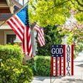 thumbnail image 5 of God Bless America 4th of July Patriotic Garden Flag, Home Decorative American Memorial Day Yard USA Star Stripes Outside Decoration, Spring Summer Seasonal Outdoor Small Decor 12.5x18, 5 of 6