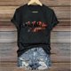 thumbnail image 5 of Camisetas de Manga Corta para las Mujeres de Moda Imprimir Cuello Redondo Camiseta, Mezcla de Poliéster Ligero para Primavera Verano Otoño, 5 of 8