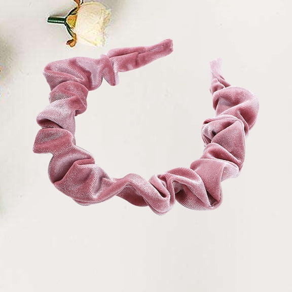 ETEREAUTY Hair Accessories for Women Pleated Headband Velour for Parties 1Pack