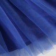 thumbnail image 5 of Kids Girl Ruffle Dresses Short Sleeve  Neck Striped Party Princess Dress+ Head Band, 5 of 5
