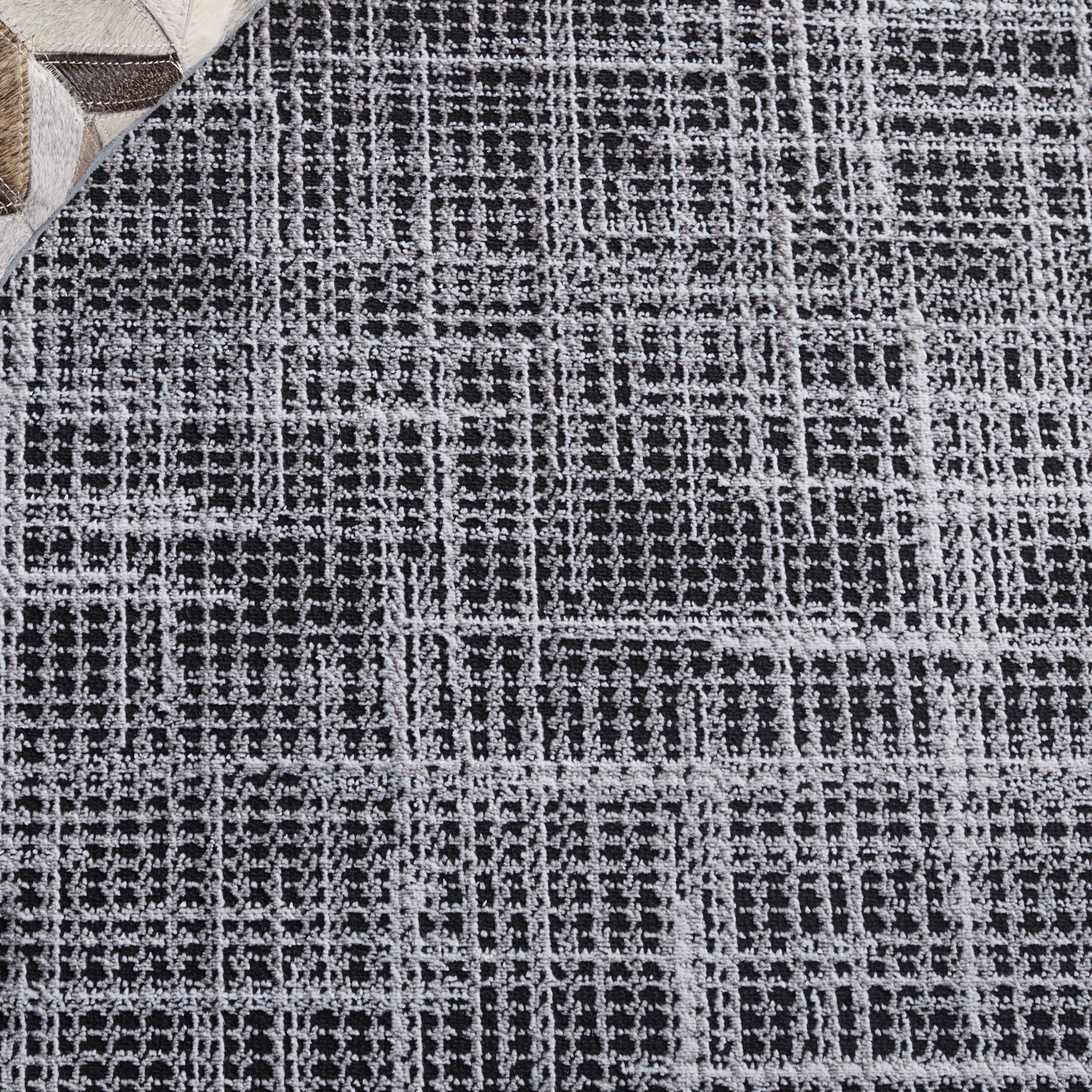 Safavieh Mila Heidi Geometric Striped Polyester Area Rug, Light Gray/Black, 4' x 6'