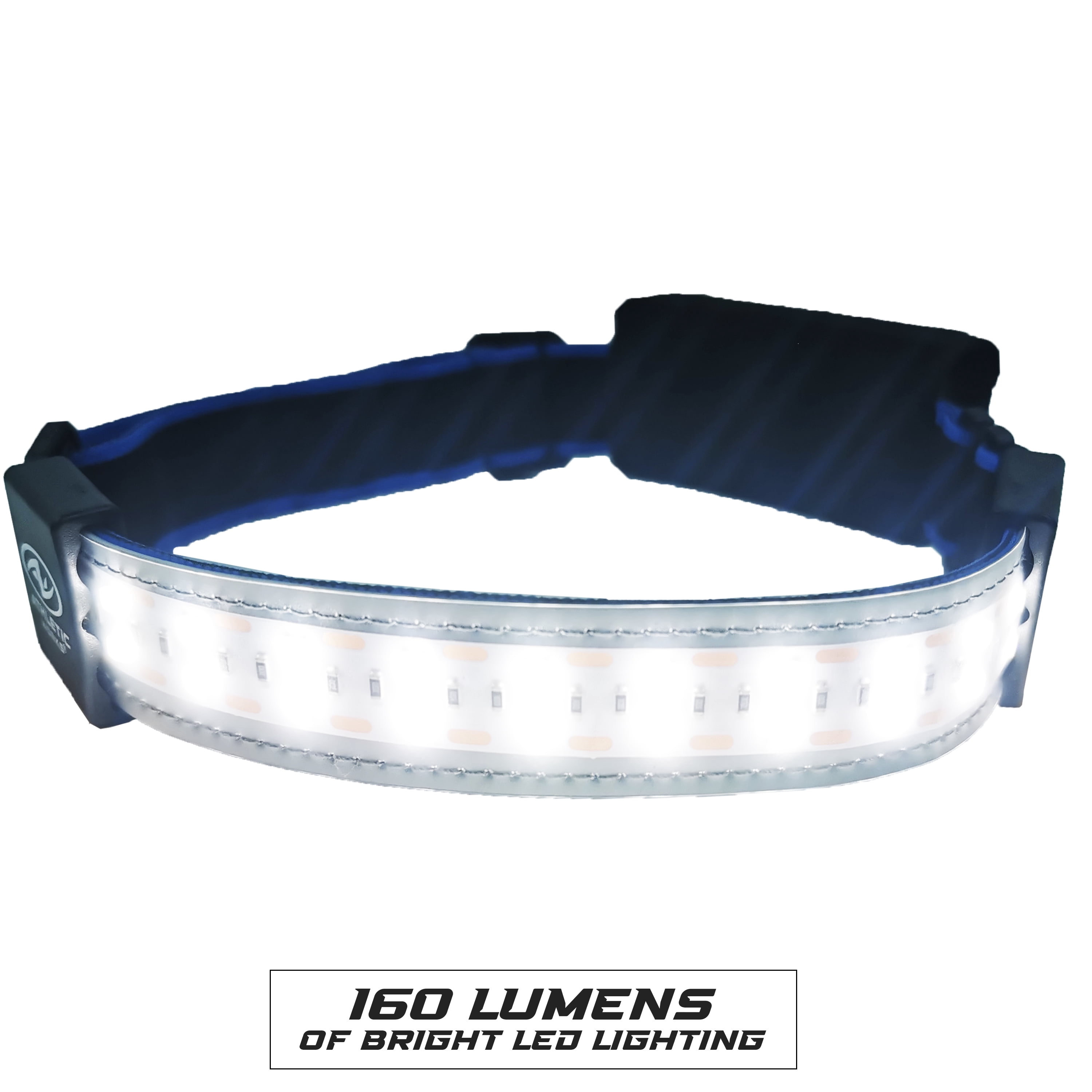 Athletic Works Adjustable LED 160 Lumens Headlamp 210 Degree Illumination, AAA Batteries, 0.2 lb